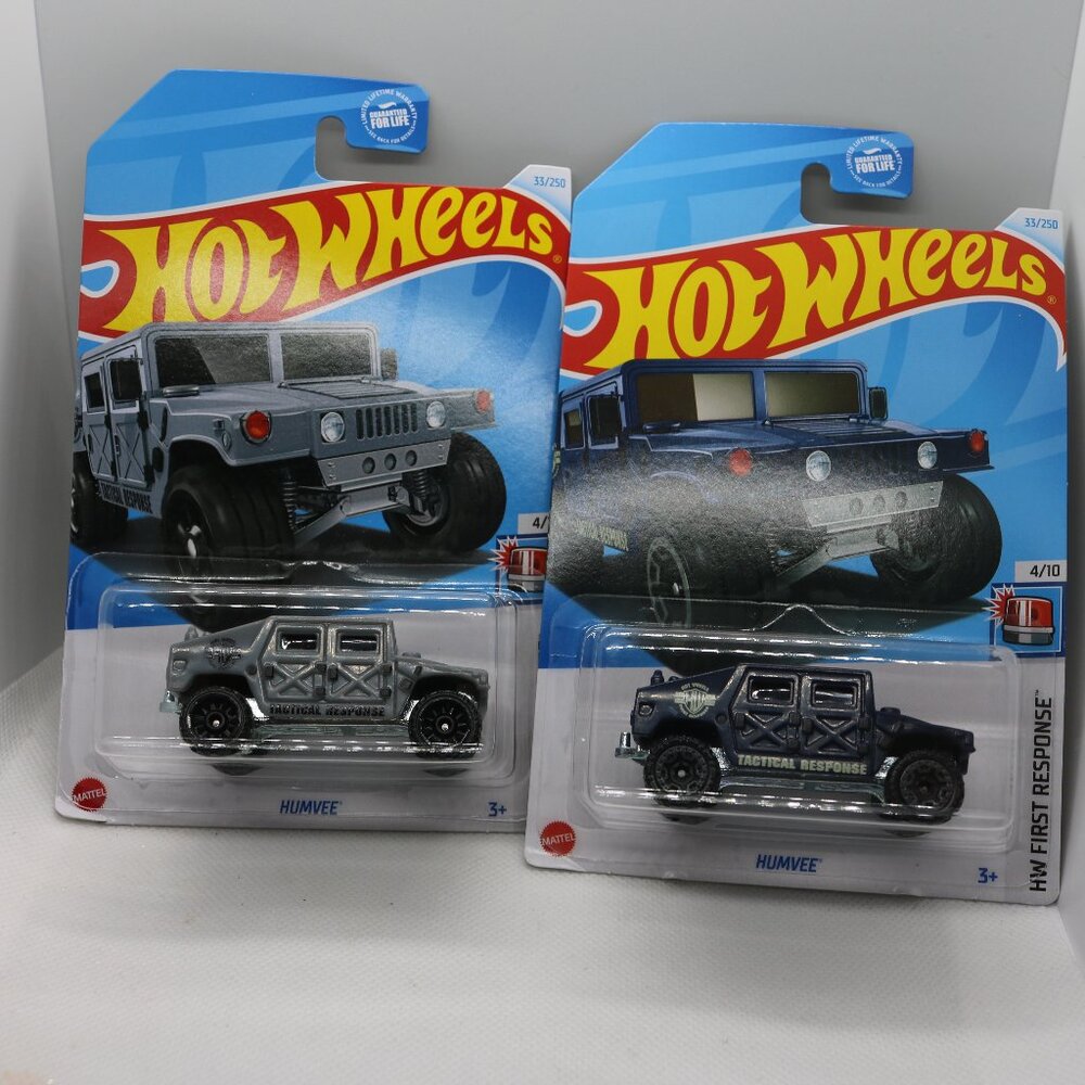 Hot Wheels First Response lot of 2 Humvees new and good card